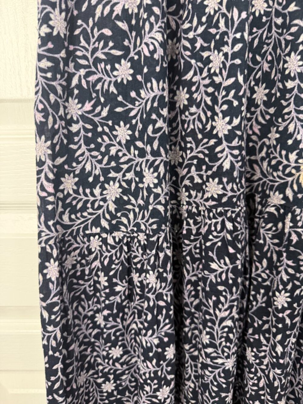 Xirena Camelia Floral Cotton Maxi Dress- Navy/Cream - S- MSRP $294 - Picture 9 of 14